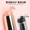 Pincel de Silicone para Lábios Cabo Transparente Pincel para Batom Portátil com Tampa Pincel Profissional para Esfumar Lábios Bálsamo Labial Pincel para Lip Tint Dedicado