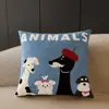 Cojín Almohada para Sofá de Gato Estilo Vintage para Sala de Estar con Relleno, Cojín Respaldo para Dormitorio, Cabecera, Funda para Cojín de Ventana Abuhardillada