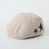 Gorros Infantiles Otoño e Invierno Acolchados Gorros Delanteros Estilo Coreano Niños y Niñas Modernos Cálidos Engrosados Boinas Reversibles Gorros de Moda