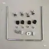 Suporte de Para-brisa para Motocicleta Elétrica Acessório para Para-brisa Placa de Ferro Clipe Preto Peças de Haste de Ferro Base de Montagem