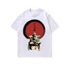 Camiseta Retro de Manga Longa Hip Hop Streetwear Americano Estampa Direta Versátil Tendência Nacional Oversize Camisa Base para Homens