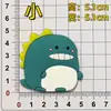 Parche de Goma Blanda de PVC Accesorios para Bricolaje del Hogar Pegatinas para Refrigerador Dibujos Animados Lindo Dinosaurio Funda para Teléfono Accesorios para Bolsos