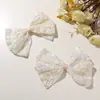 Estilo Ballet Super Hada Encaje Lentejuelas Iridiscentes Lazo DIY Dulce Lindo Pinza de Garra Accesorios para el Cabello Ropa Bolsas Accesorios