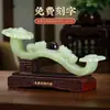 Adornos Estilo Chino Todo Sale Bien Jade Hielo Azul Ruyi Decoraciones para Sala de Estar Entrada Habitación Cálida Casa Nueva Regalo de Inauguración de Casa Gama Alta