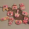 Hecho a mano diy funda de teléfono de goma color crema tocado pasador joyería accesorios de resina al por mayor Serie Anne Bear