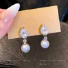 Pendientes de Flor con Borla de Diamante Elegantes de Aguja de Plata S925 para Mujer, Pendientes Largos de Lujo Ligero de Alto Sentido, Pendientes Explosivos Otoño e Invierno