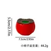Decoração de Ano Novo para casa, ornamento de planta pequena em vaso com frutas vermelhas, bonsai artificial de frutas da sorte de Natal, vaso de flores decorativo para sala de estar do Festival da Primavera