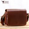 Bolso de Hombro Elegante Retro Europeo y Americano de Moda Personalizado por el Fabricante, Nuevo Color Vaca, Bolso Cruzado de Moda para Mujer, Bolso Pequeño de Cuero Genuino con Logotipo Imprimible