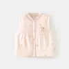 Chaleco Acolchado de Algodón para Bebé para Proteger el Vientre, Temporada de Otoño e Invierno, Chaqueta sin Mangas para Niños de 120 g, Top Cálido Acolchado de Algodón
