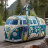 2026 Nueva Bolsa de Viaje Casual de Moda Estampada Transfronteriza para Distancia Corta Bolsa Multifuncional Deportiva y de Fitness