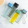 Nuevo Vaso de Plástico Cuadrado con Cuerda, Vaso de Agua Transparente, Vaso de Agua de Plástico Espacial para Exteriores, Vaso de Regalo Personalizable con LOGOTIPO