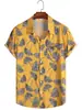 Comercio exterior primavera y verano Nuevo 2023 Amazon Camisa de manga corta floral para hombre Camisa hawaiana casual estampada