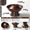 Platos de Melamina Xiangyuanmei Restaurante de Hot Pot Hielo Seco Bloqueo Fresco Recubrimiento Blanco de Mil Capas Estilo Salvaje Nitrógeno Líquido Recubrimiento de Tripa