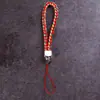 Lanyard para teléfono móvil al por mayor de fábrica, cordón para llavero de cámara de cuero PU, cuerda de muñeca para teléfono móvil de pareja, cuerda tejida de cuero