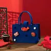 Bolsa de Tela Publicitaria Año de la Serpiente Bolso de Fieltro para Compras Bolso de Fieltro Personalizado Regalo de Reunión Anual de Empresa Festival de Primavera Bolsa de Fieltro