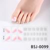 Zhengxiang Calcomanías Personalizadas de Gel para Uñas Arte Francés para Pies Luz UV Semi-horneadas Semi-curadas Calcomanías para Uñas de los Pies Venta al Mayoreo Comercio Exterior