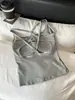 Camisola Sexy de Corte Cruzado Hueco sin Espalda para Mujer, Diseño de una Pieza con Copas Incorporadas, Top Interior Adelgazante