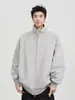 Cardigan Suéter Americano Moda Outono/Primavera Cor Sólida Gola Manga Longa Masculino e Feminino Top Retrô Jaqueta Casual Simples para Homens