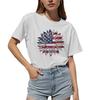 Ropa de Mujer de Exportación Europea y Americana 2025 Verano Nueva Moda Fabricante Una Pieza Personalizada Impresa en 3D Camiseta de Manga Corta con Cuello Redondo para Mujer