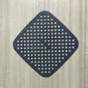 Nueva freidora de aire forrada con base cuadrada de silicona de 18,5 cm para freidora de aire con agujero redondo, forro para freidora de aire