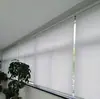 Persianas enrollables semi-opacas gruesas al por mayor para protección solar, cortinas no opacas para oficina y proyectos, manuales y eléctricas, persianas enrollables sin taladro