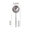 Colher Medidora de Aço Inoxidável 304 Grau Alimentício para Assar Temperos Colher Medidora de Cabo Curto Balança Colher Medidora de Pó de Frutas Grãos de Café