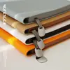 Caderno A5 de alta qualidade com capa de couro com padrão lichia, livro de registro para reuniões de negócios, diário espesso com logotipo personalizado da empresa