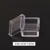 Caja Pequeña Redonda de Estrella de Cinco Puntas Flor de Ciruelo Amor Caja de Almacenamiento Accesorios para Joyería DIY Material para Uñas y Lentes de Contacto Caja Transparente