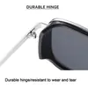 Óculos de Sol Aviador com Armação Vintage UV400 Óculos de Sol Quadrados de Metal para Homens Mulheres