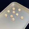 Zirconia de corte especial tipo rueda de la fortuna de 6 mm con baño de color degradado, diamante suelto, mismo estilo que se ve en las transmisiones en vivo, accesorios para decoración de uñas, pendientes de botón y adornos de diamante