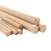 Material diy hecho a mano palo redondo de madera Varilla perforación palo de bambú palo de madera maciza palo redondo de madera yoga espalda descubierta barra rodante