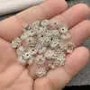Banho de Ouro 18K Banhado a Cobre Micro-Pavimentado Corte de Diamante Suporte de Flor Recortado Espaçador Pulseira Colar DIY Joias com Contas Acessórios de Vestuário