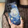 La Popular Funda para Teléfono Móvil S25 de TikTok 'Noche Estrellada' de Van Gogh es Adecuada para Samsung A55 Funda de Vidrio Cubierta Protectora a Prueba de Golpes