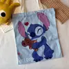 Bolsa de Lona de Alto Valor Gran Capacidad Linda Caricatura Estrella Bebé Estudiante Bolsa de Hombro para Libros Bolsa de Compras Portátil para Mujeres