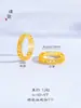 Cor duradoura não desbota Ouro de areia do Vietnã anel de seda oco fofo anel de renda cor de ouro anel presente feminino nicho