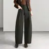 Calça pantalona balloon moderna e estilosa para mulheres, nova coleção outono/inverno 2026, corte solto, afina a silhueta, calça longa com caimento fluido, casual e chique