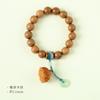Pulsera colgante de loto pequeño de sándalo rojo antiguo Rosario de seis cuentas de madera natural Giro universal para hombres y mujeres Joyería de juego literario al por mayor