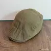 Gorra de estilo 'old money' de color liso, tipo 'newsboy', unisex, textura retro japonesa, favorecedora para el rostro, versátil para ir al trabajo