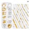 Dedo princesa unha joias japonesas Macaron cor cadeia nail art com diamante metal decorativo corrente DIY unhas joias