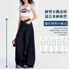 Jeans Americanos Azul Escuro Largos de Perna Larga Soltos para Mulheres 2025 Verão Novo Estilo Casual Preguiçoso Calças Retas Comprimento Chão