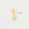 Acessórios de areia dourada com retenção de cor forte acessórios para joias DIY pingente pequeno Ruyi pulseira de ouro antigo pingente pulseira cordão corda de mão