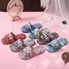 Pantuflas de Tela con Suela de Tela para Parejas Hogar Interior No Dañan el Piso Silenciosas Verano Cuatro Estaciones Primavera, Otoño e Invierno Pantuflas de Suela Suave para Hombres y Mujeres