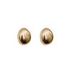Pendientes de bola geométrica con aguja de plata esterlina S925 para mujer, de otoño e invierno, ligeros, lujosos, exagerados, grandes, elegantes y combinables.