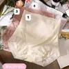 Al por mayor nuevos de cintura alta ultra suaves sin costuras estética nude satén cómodos transpirables encaje algodón alta calidad bragas para mujer