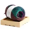 Venta al por mayor Hilo de Lana Hui Cai Hilo Islandés DIY Crochet Hecho a Mano Suéter Chal Hilo Sección Larga Teñido Color Degradado Hilo de Lana Islandés