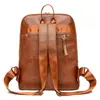 Mochila para portátil mochila para mujer de alta calidad casual moda viajera de cuero mochila para mujer nueva bolsa de viaje antirrobo