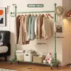 Perchero color crema, perchero de pie para dormitorio, balcón interior, tendedero para uso doméstico, perchero para dormitorio