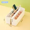 Caixa de Armazenamento de Canetas Marcadoras Bainabang Porta-Canetas Caneta de Desenho Caneta Aquarela Porta-Canetas de Mesa Grande Capacidade Estacionário Infantil Recipiente para Canetas