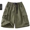 Shorts Casuais Enbu para Trabalho ao Ar Livre, Novo Estilo de Verão, Shorts Funcionais de Cinco Pontos Estilo Americano Casual, Shorts Esportivos Versáteis