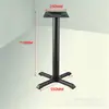 En Stock Placa de Acero Acero Inoxidable Hierro Fundido Patas de Mesa de Comedor Soporte Redondo Negro para Placa Soporte de Mesa Patas de Mesa de Comedor Patas de Hierro Forjado Estilo Occidental